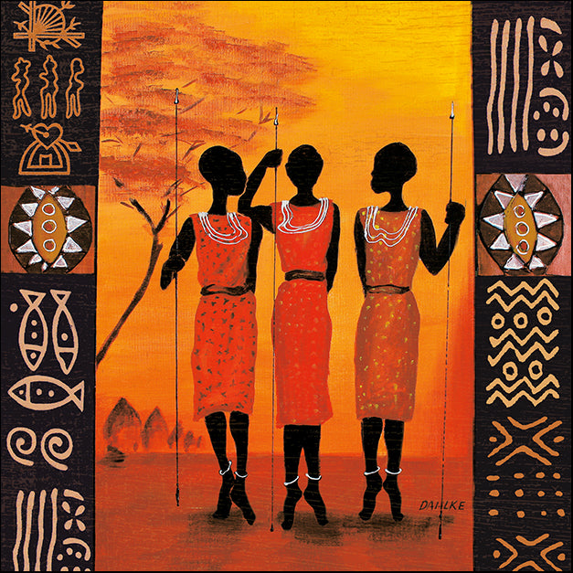 12292gg Three Hunters, by Izabella Dahlke, available in multiple sizes