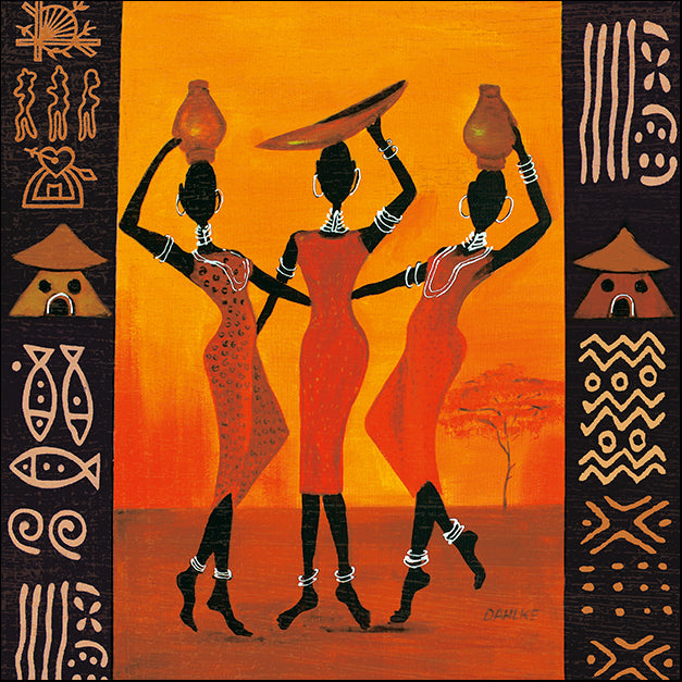 12293gg Three Gatherers, by Izabella Dahlke, available in multiple sizes