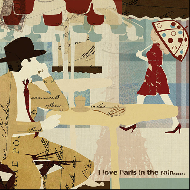 13949gg Paris In The Rain, by Kyle Mosher, available in multiple sizes - Chamton