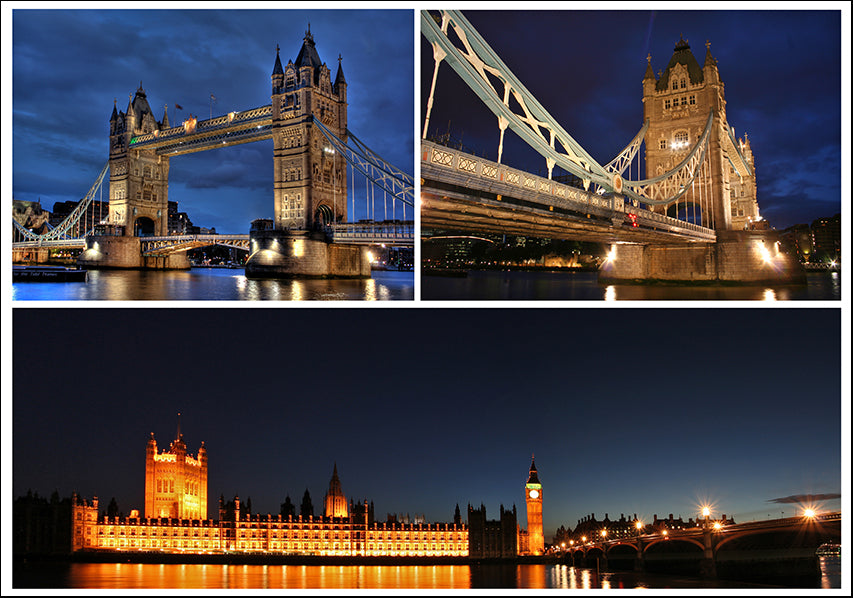 18138596 Famous London landmarks Montage, available in multiple sizes