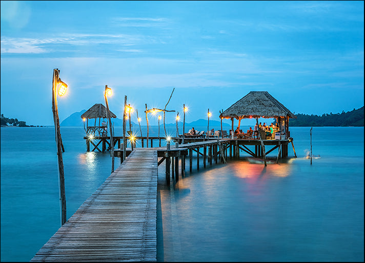 182805415 Paradise jetty pier Tropical Resort Jetty on Koh Mak Island TradThailand, available in multiple sizes - Chamton
