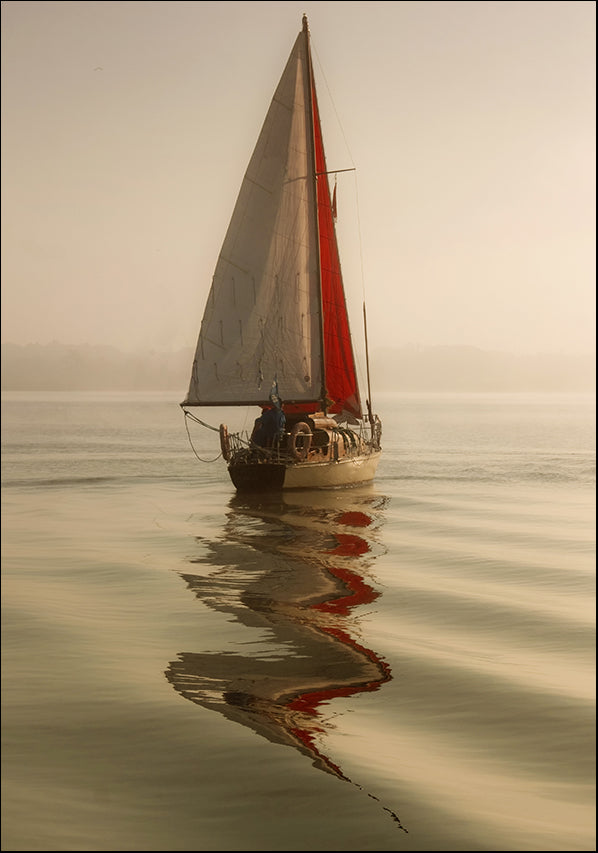 21160879 Sail Boat Reflections, available in multiple sizes - Chamton