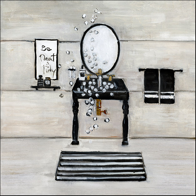 41537gg Neat and Tidy Bath, by Sally Swatland, available in multiple sizes