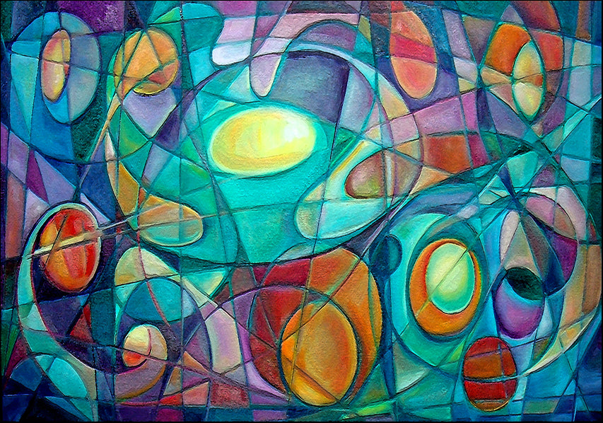4942830 Abstract Cubism, available in multiple sizes