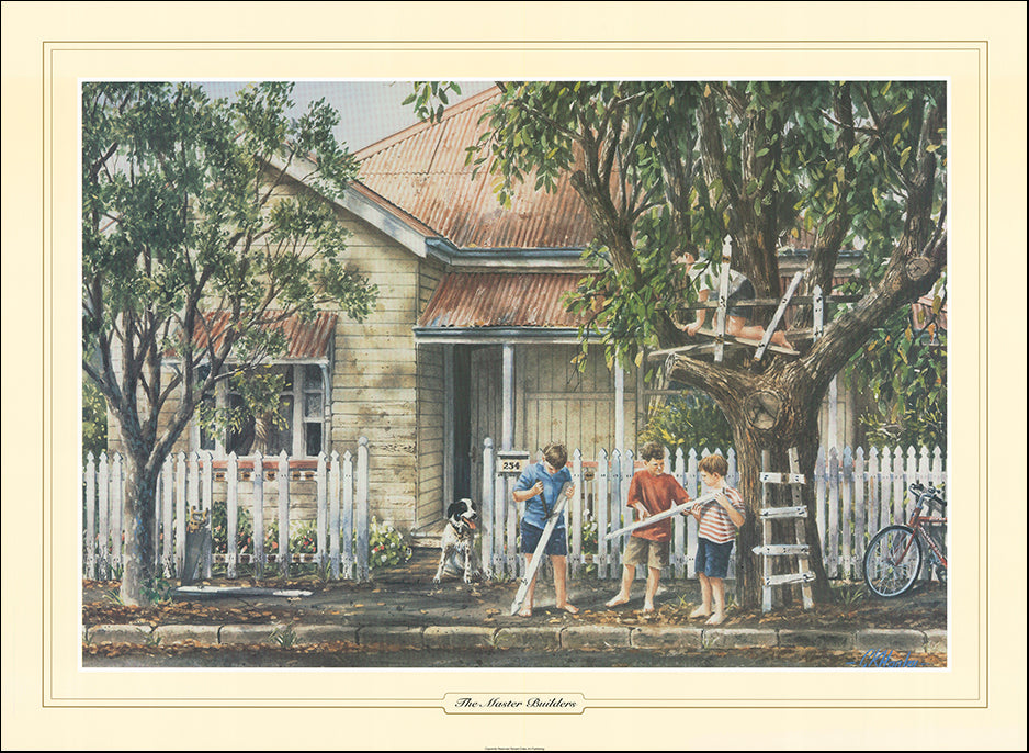 AAC GHO428 The Master Builders by Gordon Hanley multiple sizes on paper - Chamton
