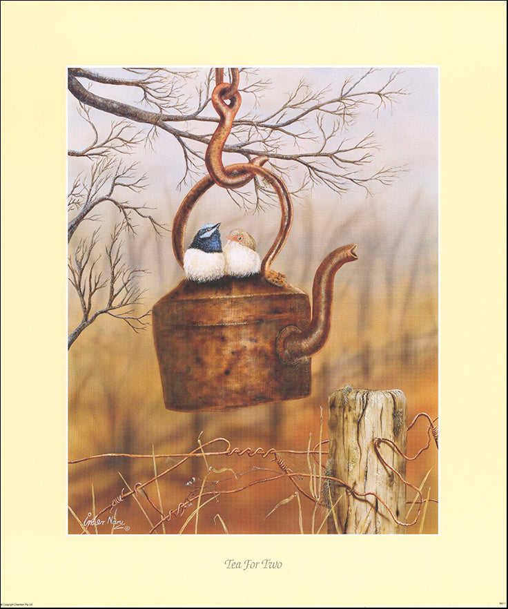 AAC IN011 Tea for Two by Inder Naru multiple sizes on paper
