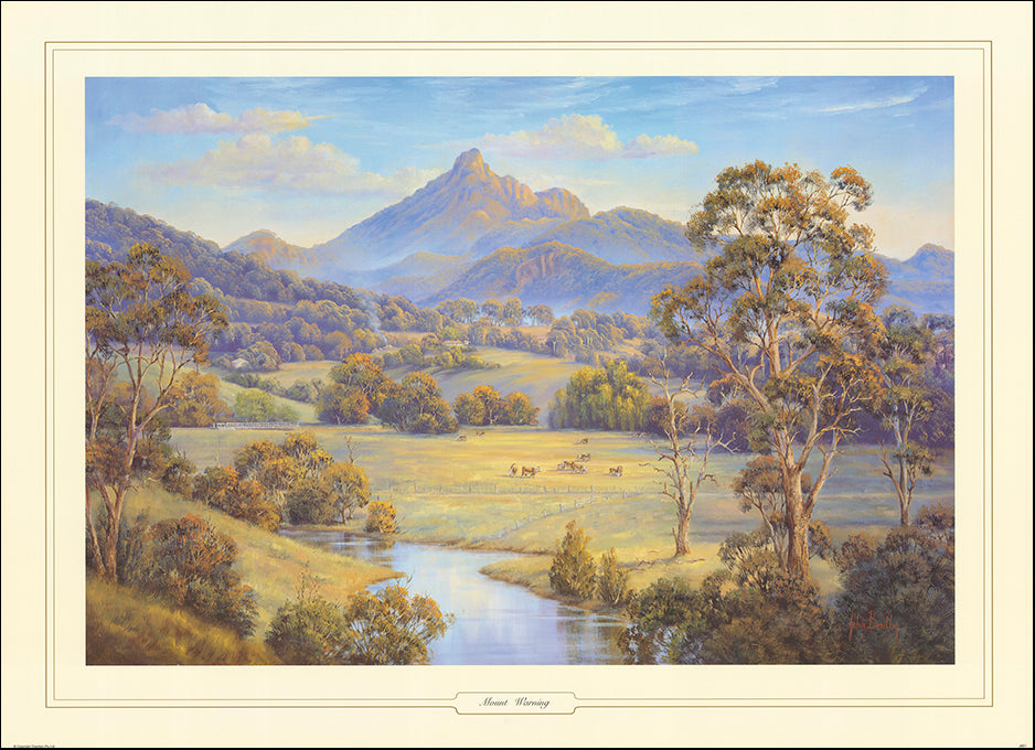 AAC JB01 Mount Warning by John Bradley 93x68cm on paper
