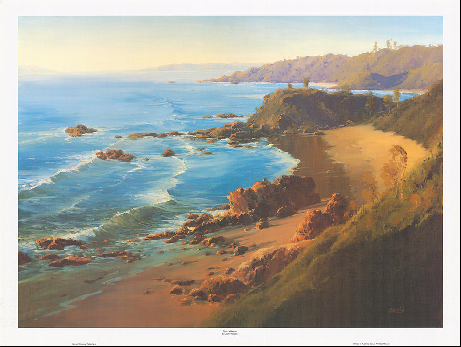 AAC JWO147 Flynn’s Beach by John Wilson multiple sizes on paper