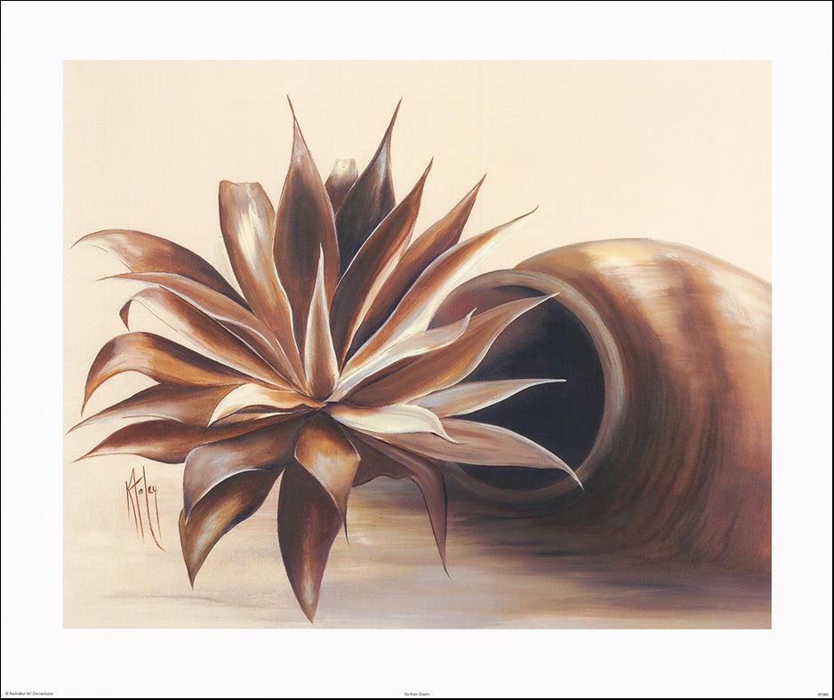 AAC KF092 Earthern Charm by Karen Foley 73x60cm on paper