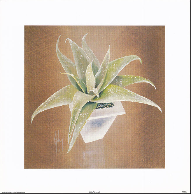 AAC KF097 Little Terrors 2 by Karen Foley 34x34cm on paper