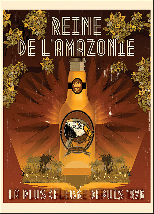 AMEFLA121743 Reine de L'Amazonie, by American Flat, available in multiple sizes