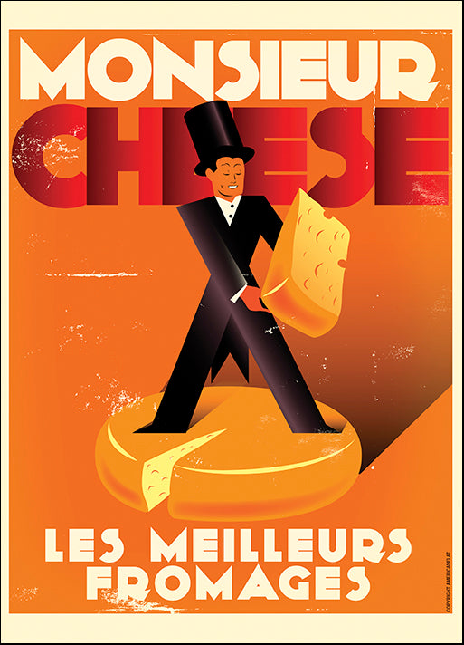 AMEFLA121750 Monsieur Cheese, by American Flat, available in multiple sizes