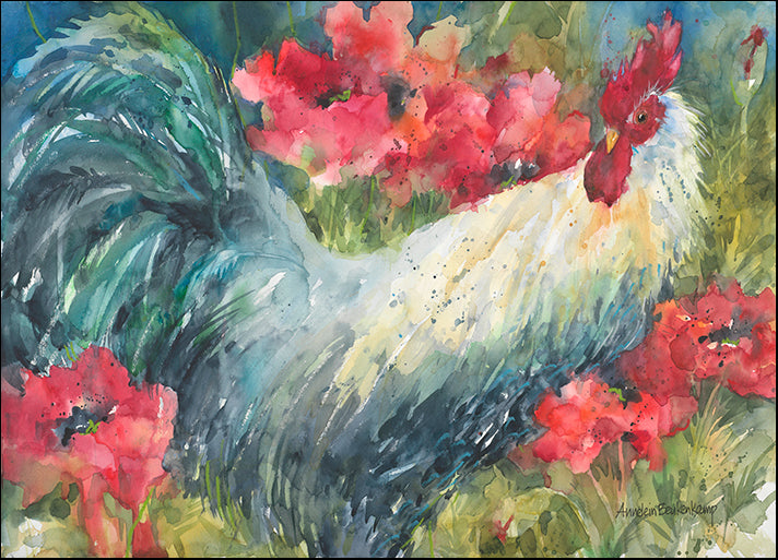 ANNBEU80876 Among the Poppies, by Annelein Beukenkamp, available in multiple sizes