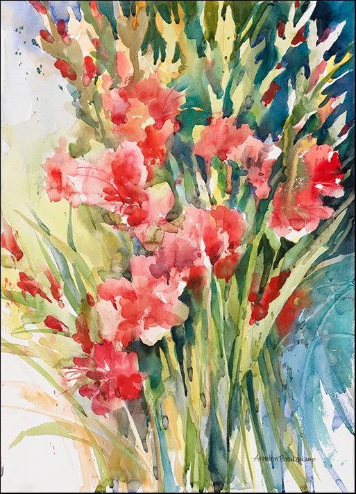 ANNBEU88514 Gladiola Bunch, by Annelein Beukenkamp, available in multiple sizes