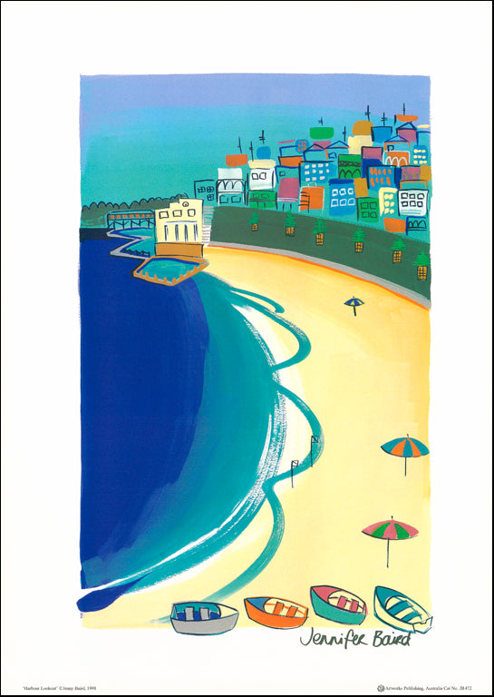 AW JB472 Jennifer Baird 42x59cm on paper, Harbour lookout