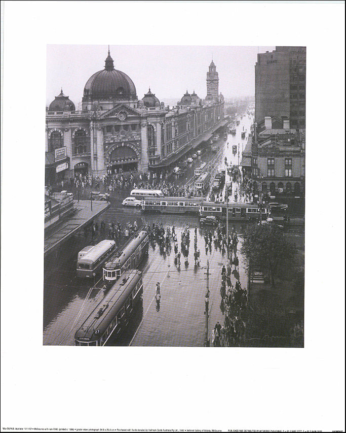 AW MD807 Melbourne with Rain 1946 NGV by Max Dupain 40x50cm on paper