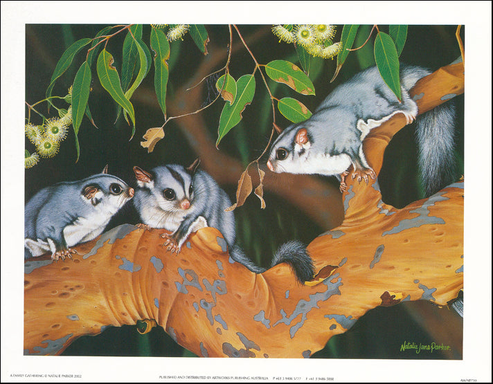 AW NP730 Natalie Parker 45x35cm on paper, A Family Gathering