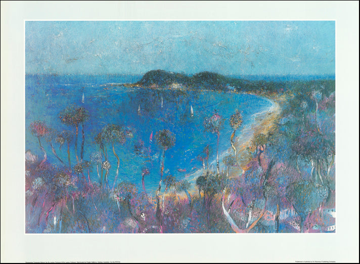 AW SF39 Deepening Turquoise Waters by Lesley Fishpool 84x61cm on paper