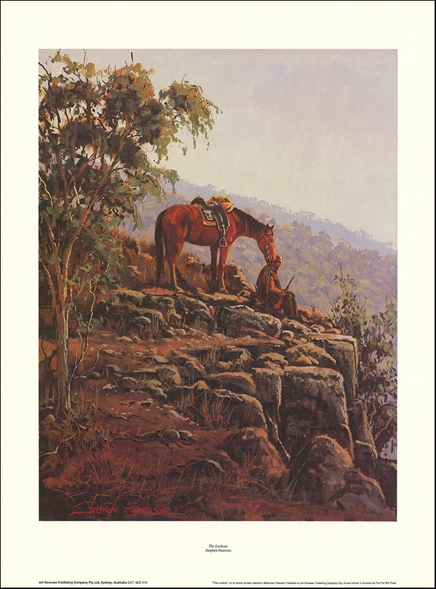 AW SP414 The Look Out by Stephen Paterson 50x68cm on paper