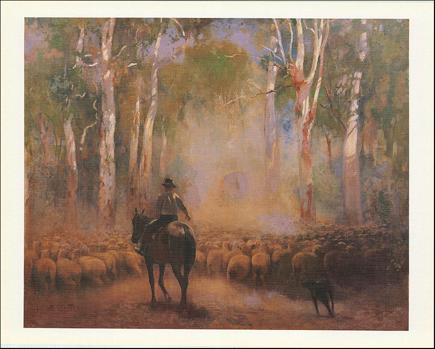 AW WW259 The Drover by Walter Withers 45x35cm on paper