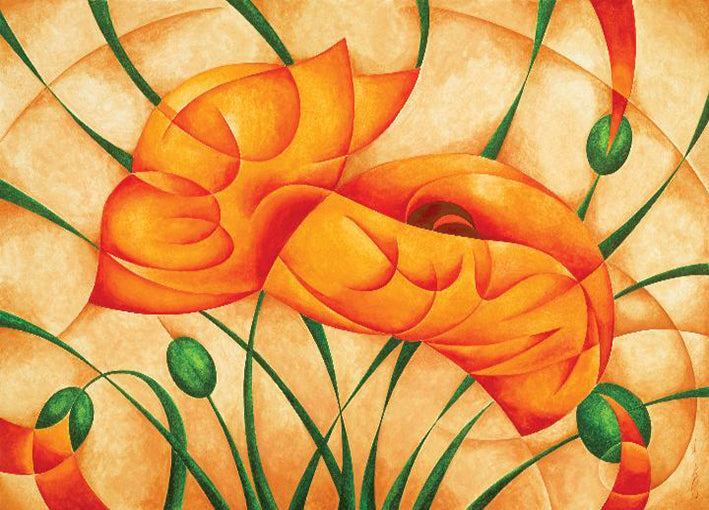 76935 Poppies I, by Andre, available in multiple sizes