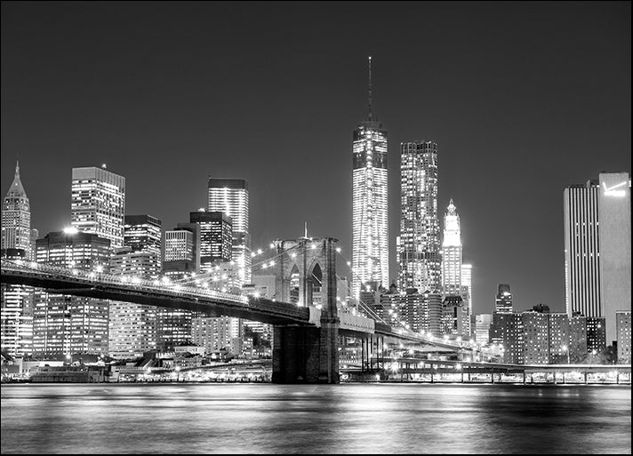 h0918918 Black And White New York Skyline, available in multiple sizes - Chamton