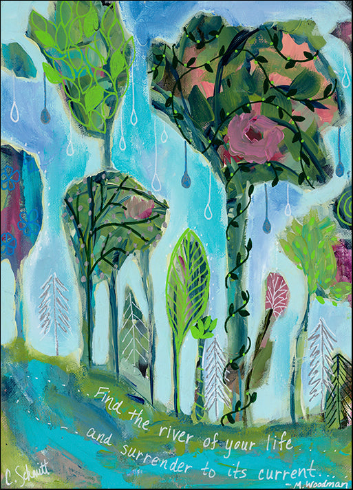 CARSCH135885 Surrender To The River of Your Life, by Carrie Schmitt, available in multiple sizes