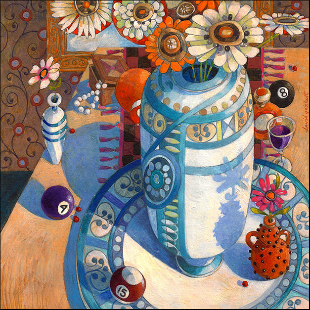 DAVGAL104670 Still Life with Billiard Balls, by David Galchutt, available in multiple sizes