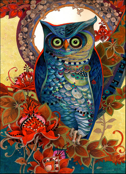 DAVGAL106712 Hoot, by David Galchutt, available in multiple sizes - Chamton