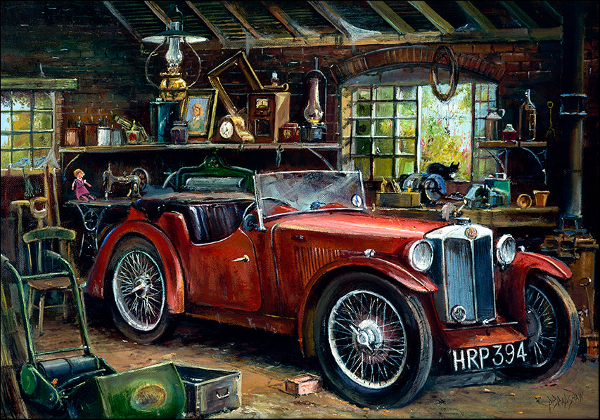 DDFA 8114 Vintage MG Sports Car Convertible, available in multiple sizes