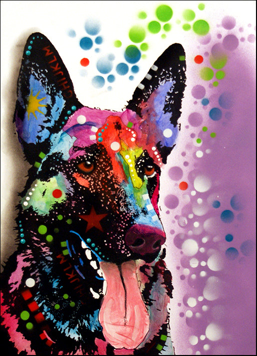DEARUS125251 German Shepherd, by Dean Russo, available in multiple sizes - Chamton