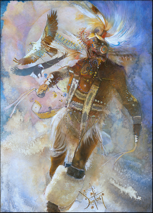 DENLUN75498 The Eagle Dancer, by Denton Lund, available in multiple sizes