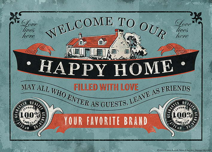 EK1007 Happy Home, available in multiple sizes