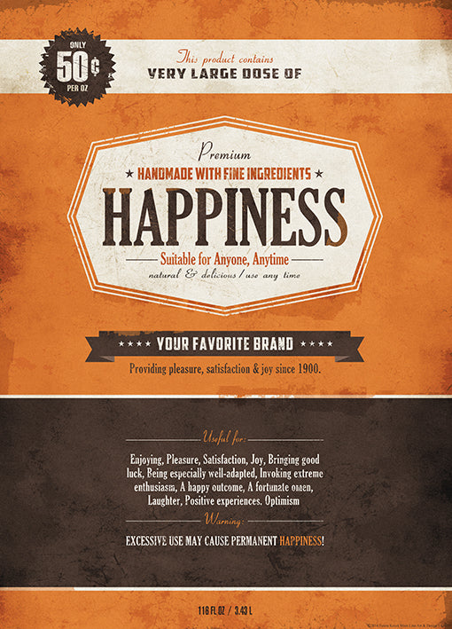 EK1021 Happiness, available in multiple sizes