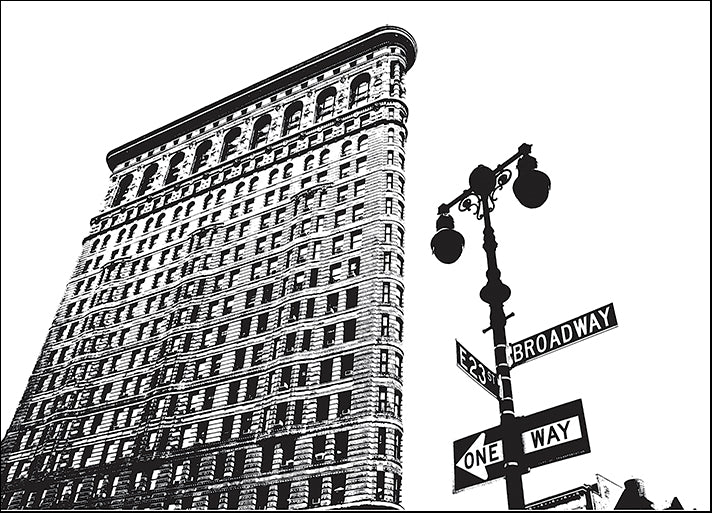 ERICLA92123 Flatiron (outline), by Erin Clark, available in multiple sizes