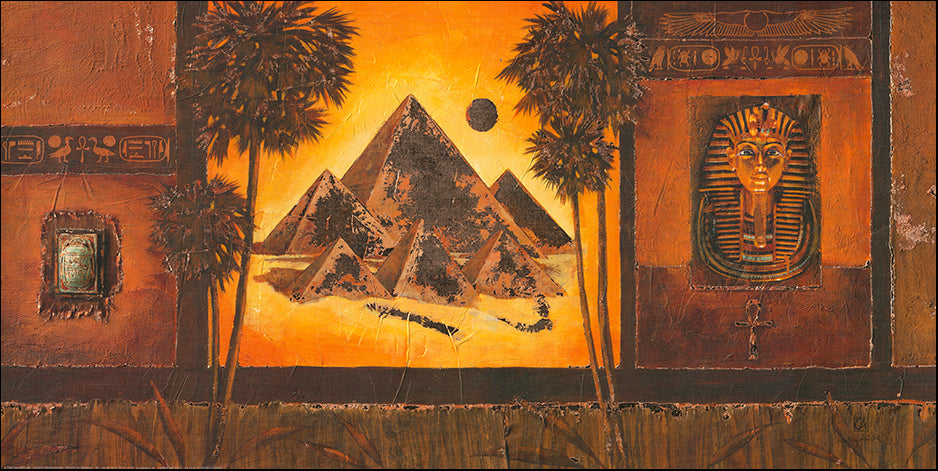 EU CA3014 Egyptian Lounge by Claudia Ancilotti 100x50cm on paper