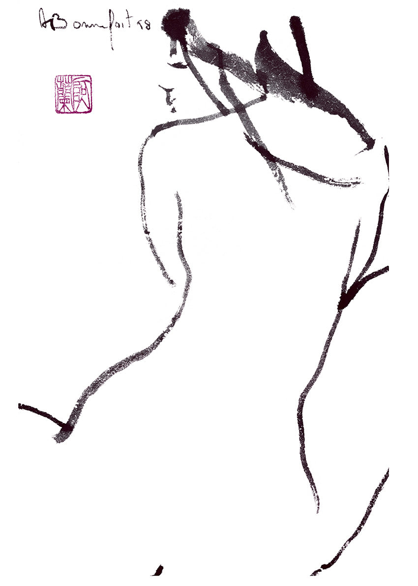 GC133 Sitting Nude, available in multiple sizes - Chamton