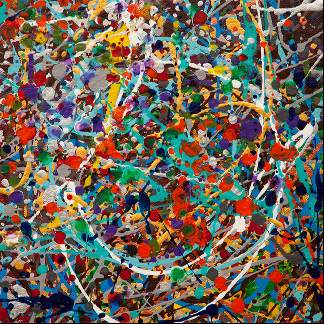 HILWIN119274 Splattered Joy I, available in multiple sizes - Chamton