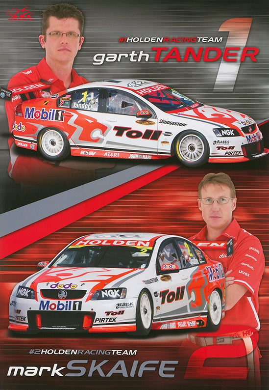Holden Racing Team 1 & 2 Tander & Skaife 48x68cm paper - Chamton