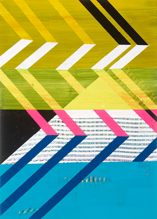 90851 Zigzag Overlay Abstract, by Ngo, available in multiple sizes