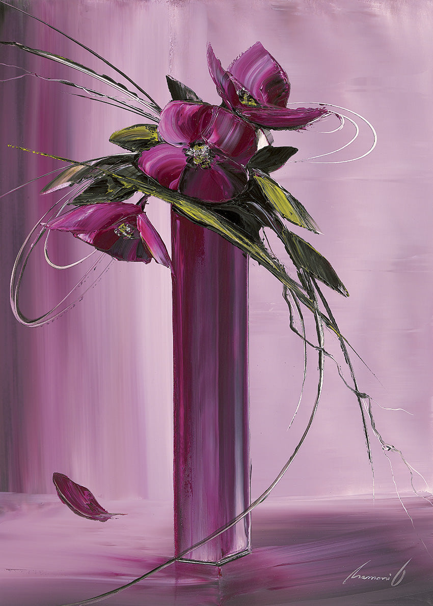 R4237 Pink Modern Vase I, available in multiple sizes