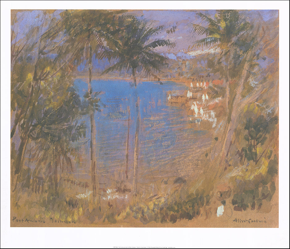 R SPS7060 Port Antonio Jamica by Albert Goodwin 71x61cm on paper - Chamton