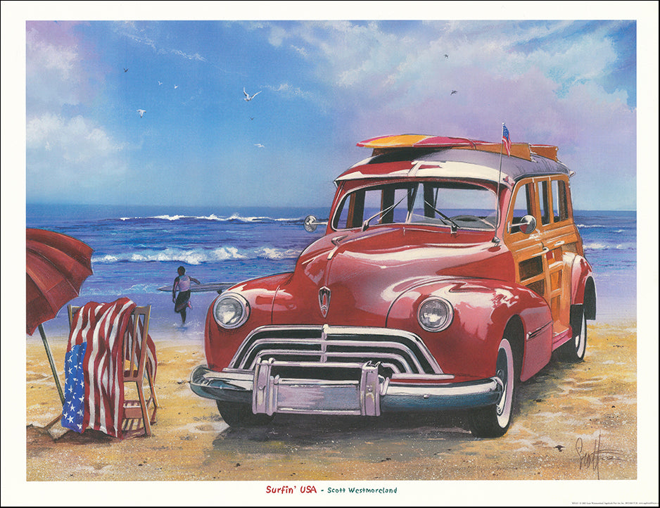 SB WEO25 Surfin USA by Scott Westmoreland 66x50cm on paper