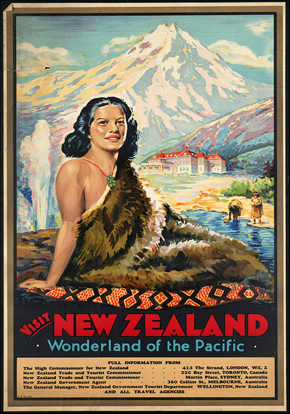 VINAPP116566 Visit New Zealand Wonderland of the Pacific, available in multiple sizes - Chamton