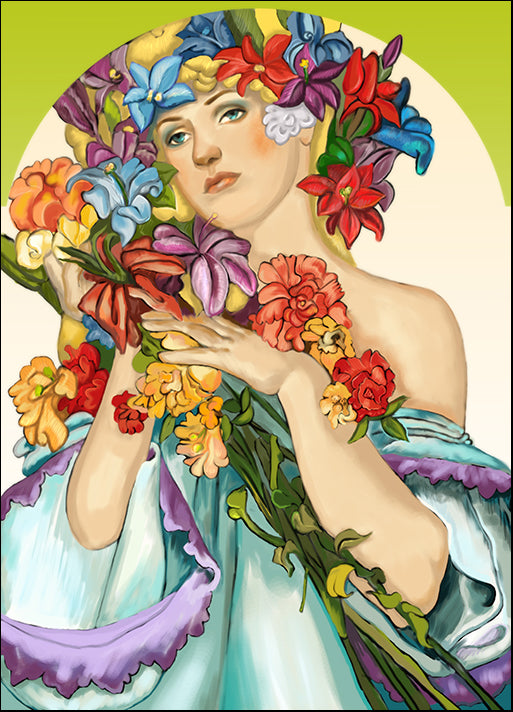 i873397 Art Deco girl, available in multiple sizes