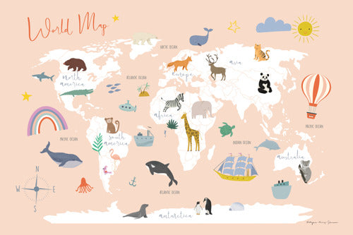 81326 WA Explore the World Map, by Kasia Kucwaj-Tybur, available in multiple sizes