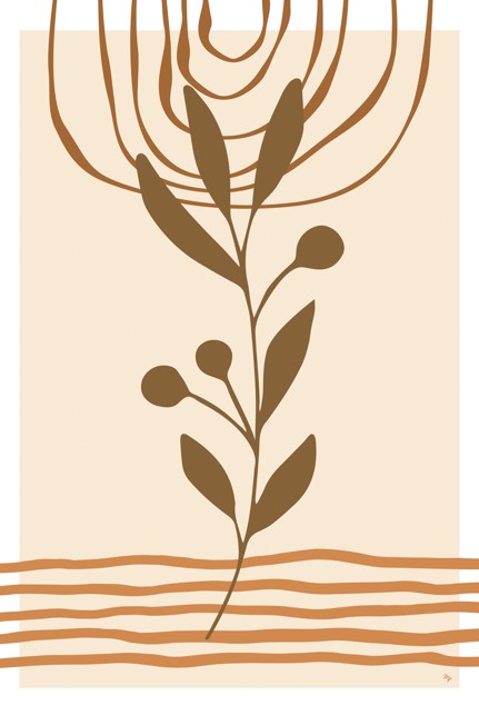 MPA119159 Beige Plant I, by Martina Pavlova, available in multiple sizes