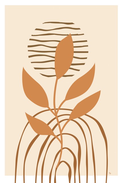 MPA119161 Beige Plant III, by Martina Pavlova, available in multiple sizes