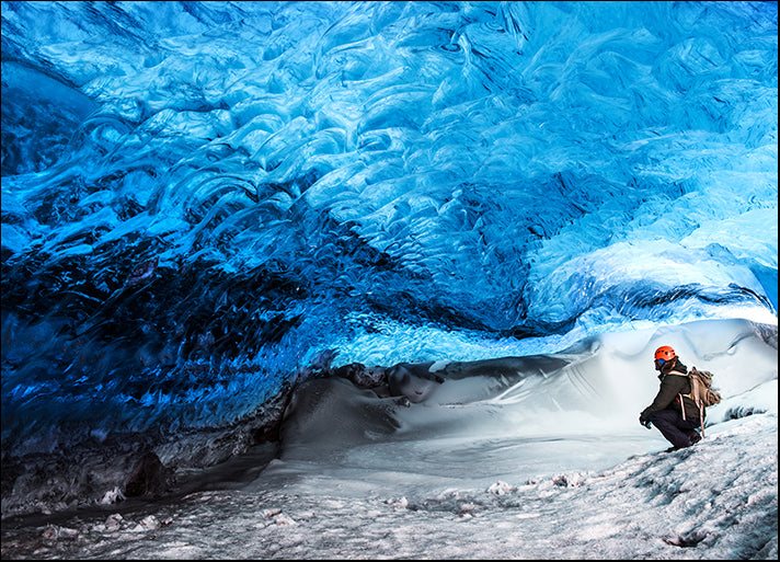 106895540 ice cave Skaftafell glacier Vatnajokull National park Iceland, available in multiple sizes