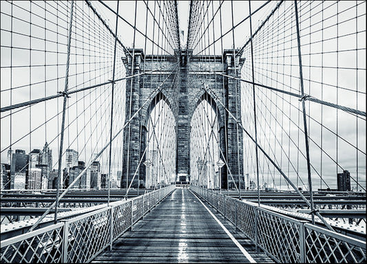 107082806 New York City Brooklyn Bridge in Manhattan over Hudson River, available in multiple sizes - Chamton